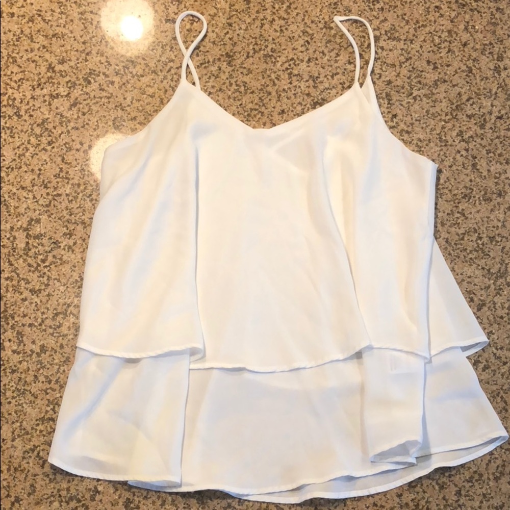 White tank top from Francesca’s